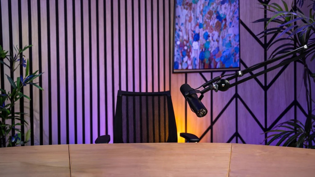 Studio shooting with professional lighting